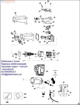 Elu MSS 810 korpus przekładni 449824-07