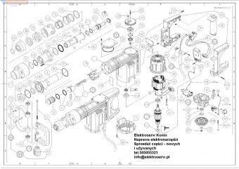 Hilti TE 805 młot wyburzeniowy - nr kat 26299 Cylinder assy