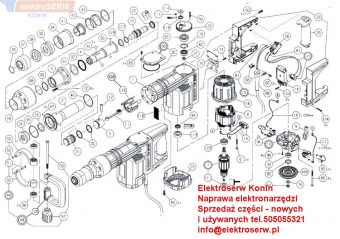 Hilti TE 905 włącznik