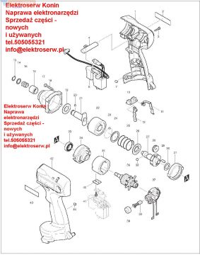 MAKITA 638288-8 WŁĄCZNIK do 6918FD  6934FD 6932FD klucz udarowy