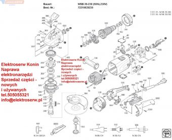 Fein korpus silnika do szlifierki WSB20-230 31903214006