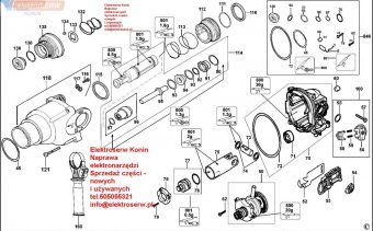 Dewalt wirnik do młotowiertarki D25313K 496250-00 D25313K  D25314K D25323K  D25324K
