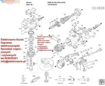 Fein rekojeść do szlifierki WSB20-230