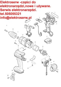 Makita przekładnia do wkrętarki BHP441 BHP451 125430-5