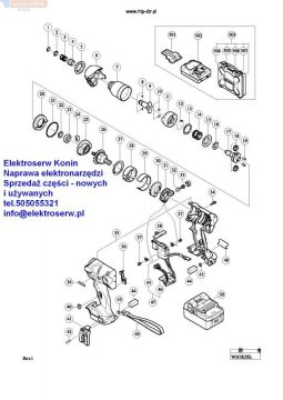 HITACHI pierścień przekładni 326787 WH18DSL WH14DBL WH14DSL WR14DSL