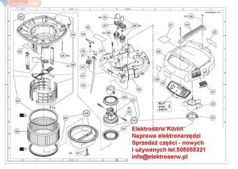 Do odkurzacza HILTI VCD 50 Container assy 281900 kosz