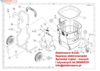 Do odkurzacza HILTI VCD 50 Container assy 281900 kosz