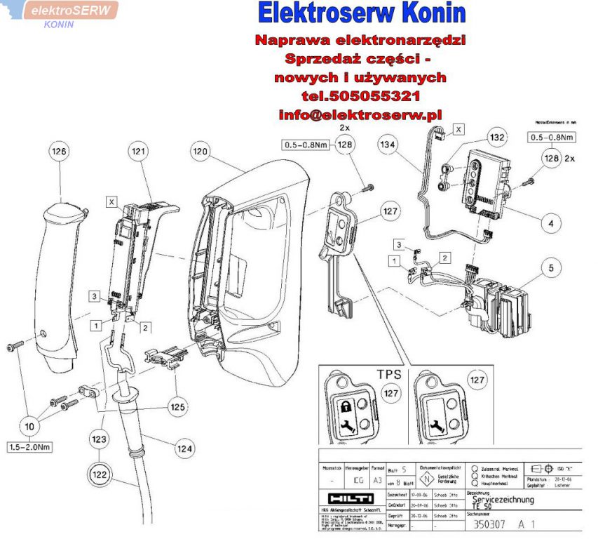 Hilti korbowód do młota TE 50 208554