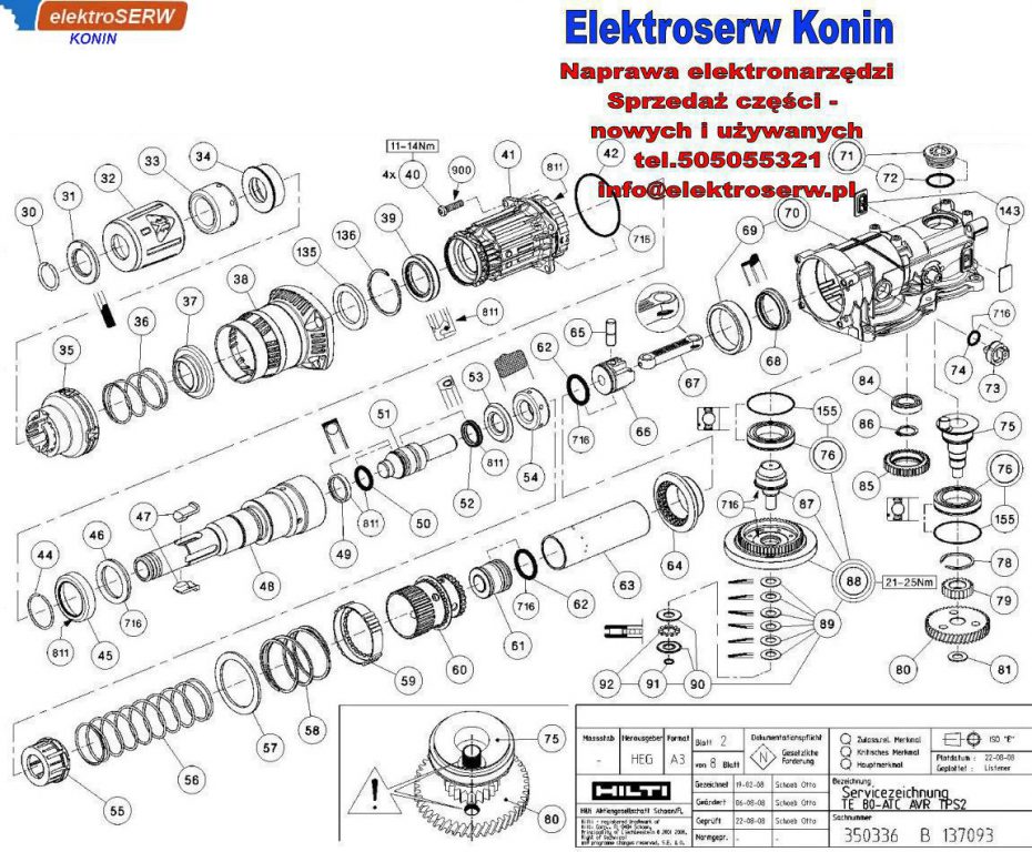 Hilti 366677 Sprzęgło bezpieczeństwa do TE 80-ATC AVR TPS2
