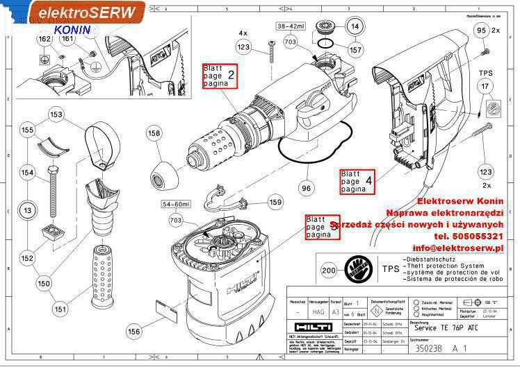 Hilti 330149 Koło zębate Z = 23 do TE 76P-ATC