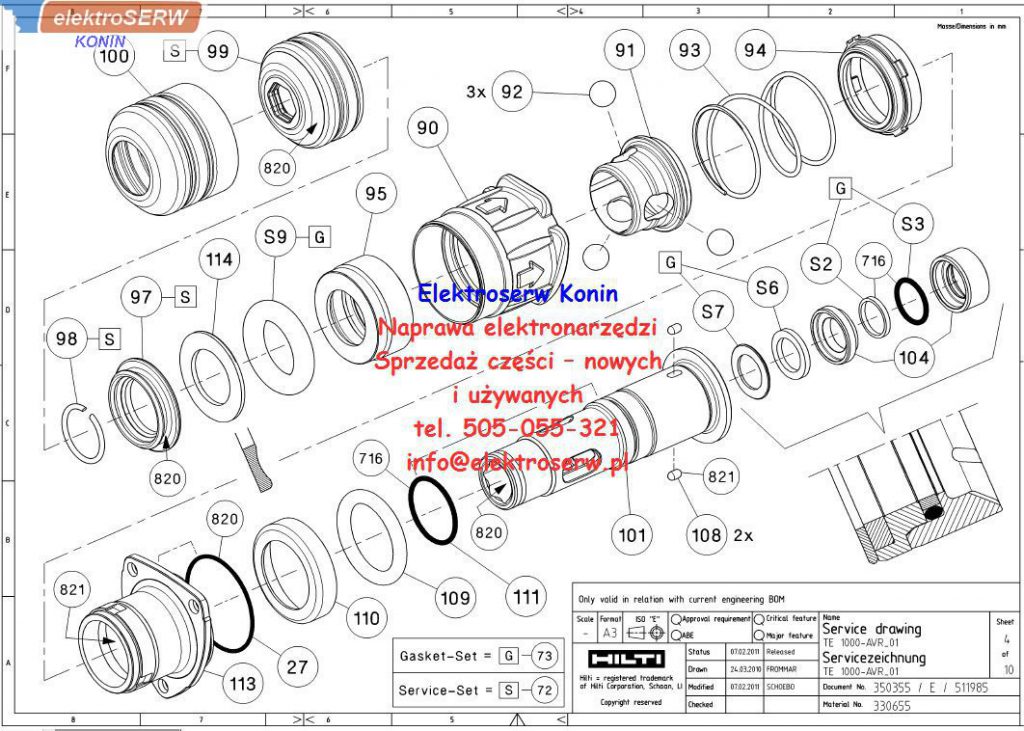 Hilti przegub przedni do TE 1000