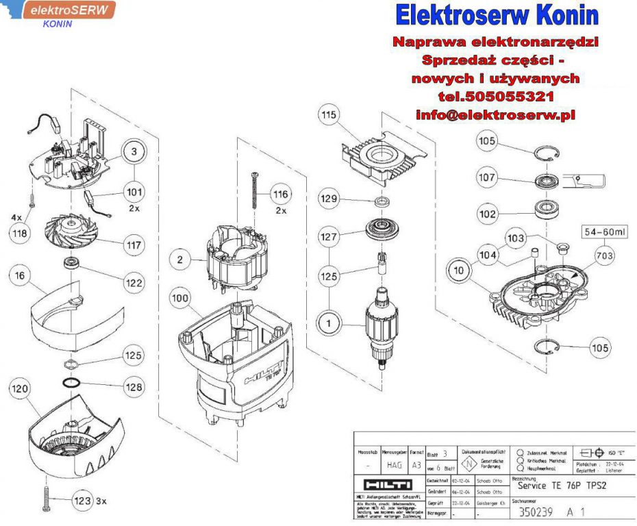Elektronika do młotowiertarki HILTI TE 76P STD TPS2 330551 274537