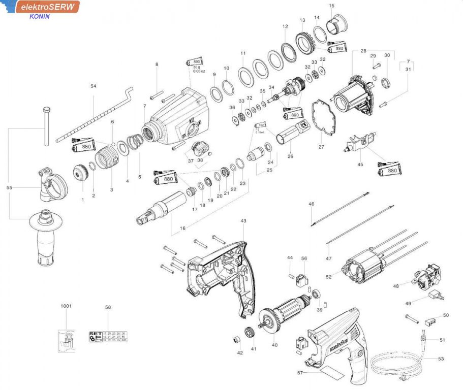 Metabo BIJAK do młotowiertarki KHE 2444 316051800 316048010