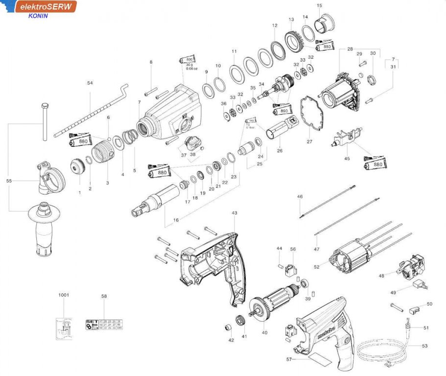 Metabo AMORTYZATOR GUMOWY do młotowiertarki KHE 2444 316051800 344095920