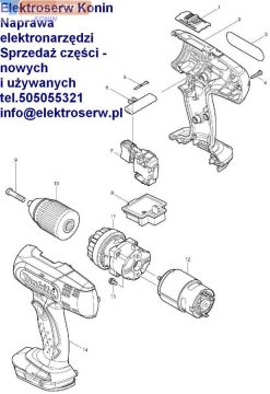 Makita przełącznik kierunku obrotów 419250-0